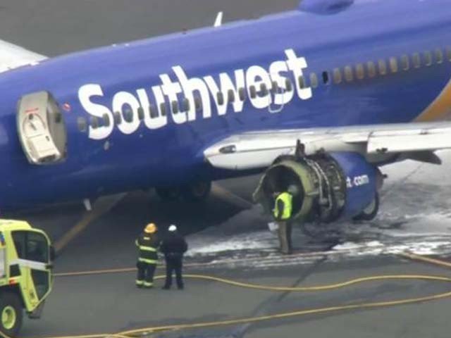 The passenger was killed, 7 injured from Plane engine exploding during flight