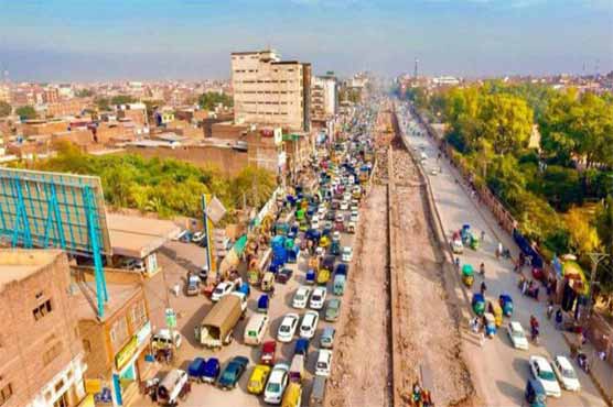 The construction work of the Peshawar Metro project and the winters for the rainy people