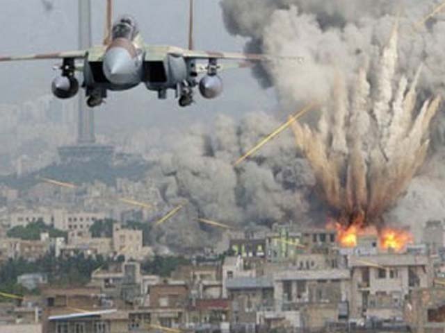 The missiles attack on Syria's military base, many people were killed and injured