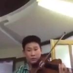 Chinese people set Pakistani national anthem lyrics on Violin