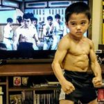 8-year-old child working for 4 hours daily to become Bruce Lee
