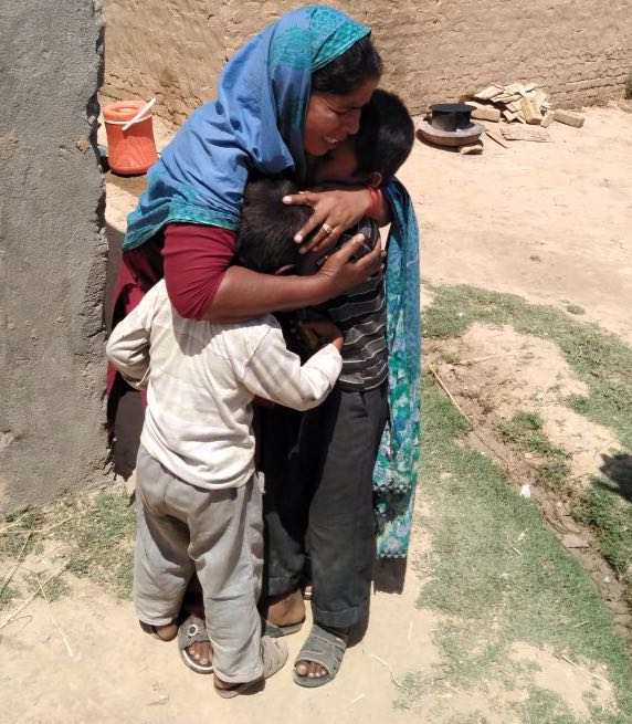 Lost childrens were sent to the parents special efforts of Sihala police and respected area