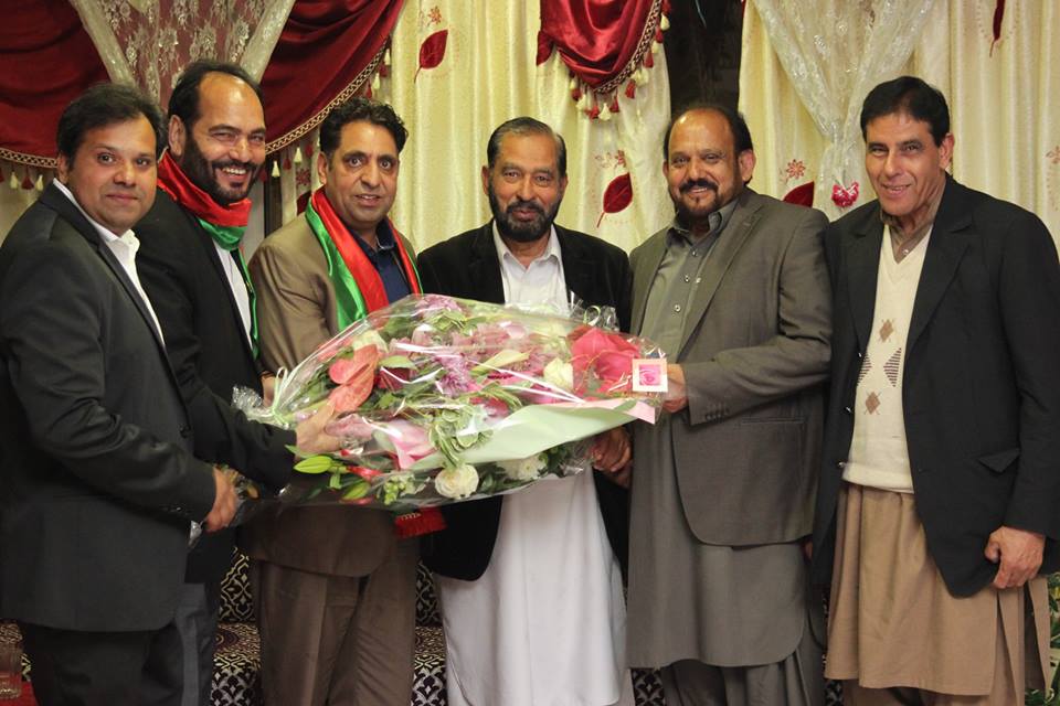 Haji, muzzamal, hussain, organized, an , dinner, in, honor, of  chaudhry, muhammad, razzaq, dhal, newly, elected, PRESIDENT, PPP, FRANCE