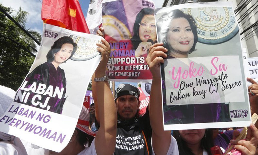 Philippines: Rally to dismiss Chief Justice