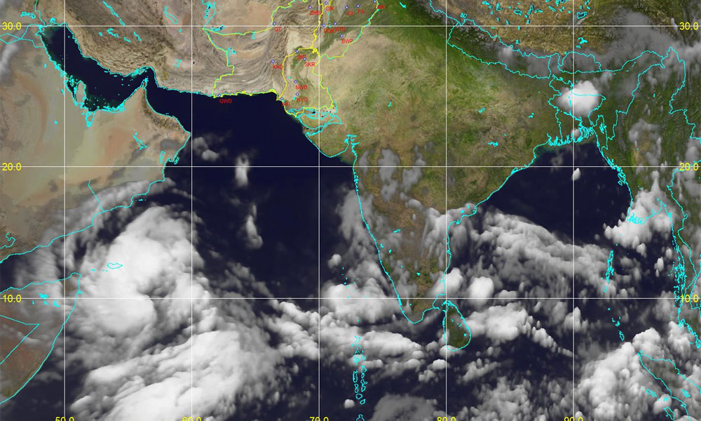 The possibility of storming in the Arabian Sea