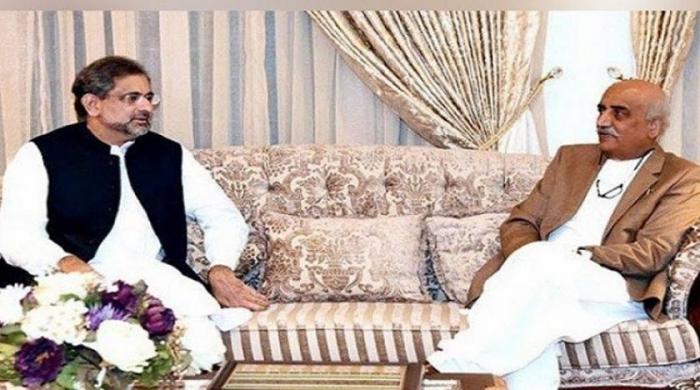 Shah jee give you a little while, because... what did Shahid Khaqan Abbasi appeal to opposition leader Khursheed Shah?