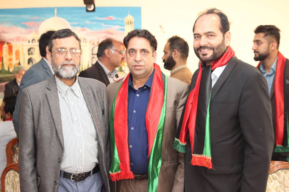 Haji, muzzamal, hussain, organized, an , dinner, in, honor, of  chaudhry, muhammad, razzaq, dhal, newly, elected, PRESIDENT, PPP, FRANCE