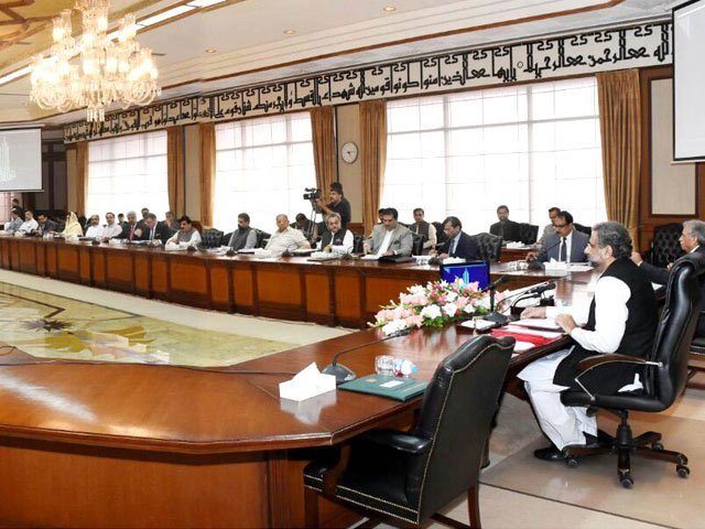 Federal cabinet meeting presided over by Prime Minister Shahid Khaqan Abbasi
