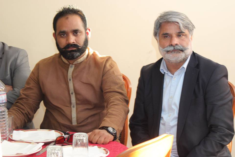 Haji, muzzamal, hussain, organized, an , dinner, in, honor, of  chaudhry, muhammad, razzaq, dhal, newly, elected, PRESIDENT, PPP, FRANCE