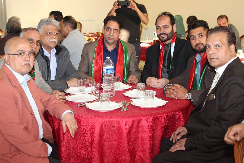 Haji, muzzamal, hussain, organized, an , dinner, in, honor, of  chaudhry, muhammad, razzaq, dhal, newly, elected, PRESIDENT, PPP, FRANCE