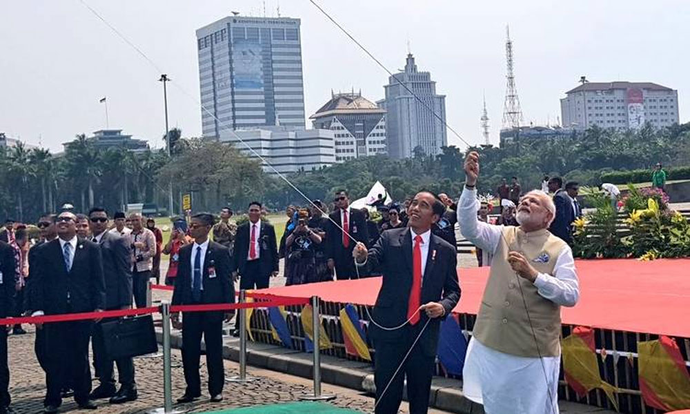 Modi went to Indonesia and fought Pacha