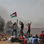 Palestine protests on the settlement of the 70 years of the formation of Israel