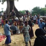 Rohingya Muslims vacate the safe zone, or prepare for the trial.