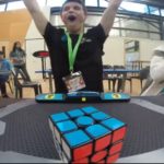World record to solve rubik cube in less time