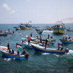 The Gaza Strip has jumped into the Palestinian Ocean to break