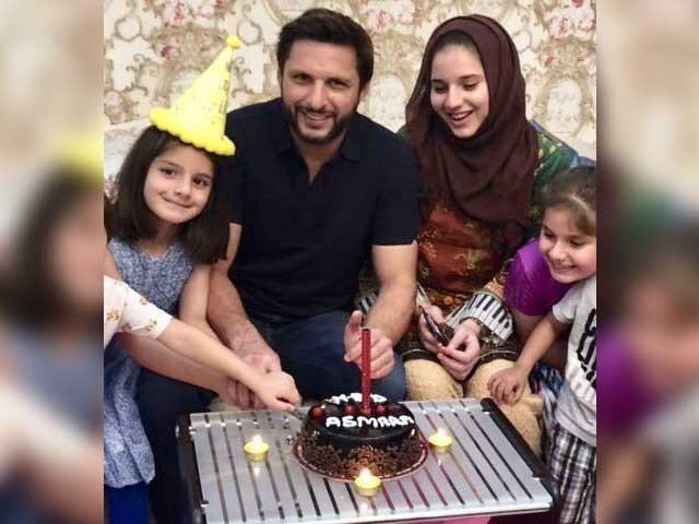 Emotional message on the occasion of Shahid Afridi's daughter's birthday