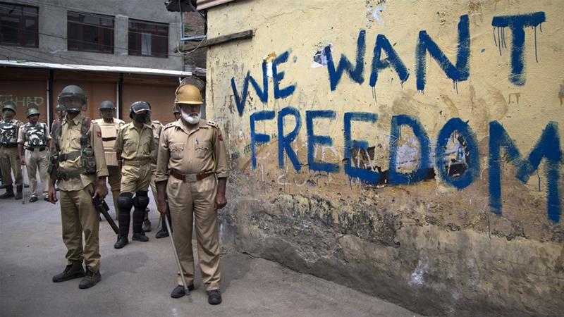 Indian slogan disrupted Kashmiris from death