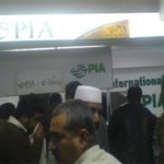 Flights, flights delayed at the PIA online system at the Nevaslamabad airport