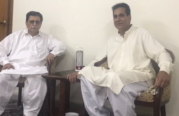MIRPUR, AZAD KASHMIR, PRESIDENT, PMLN, AZAD KASHMIR, FRANCE, RAJA ASHFAQ AHMED, MEET, PRIME, MINISTER, AZAD KASHMIR, RAJA FAROOQ HAIDER KHAN