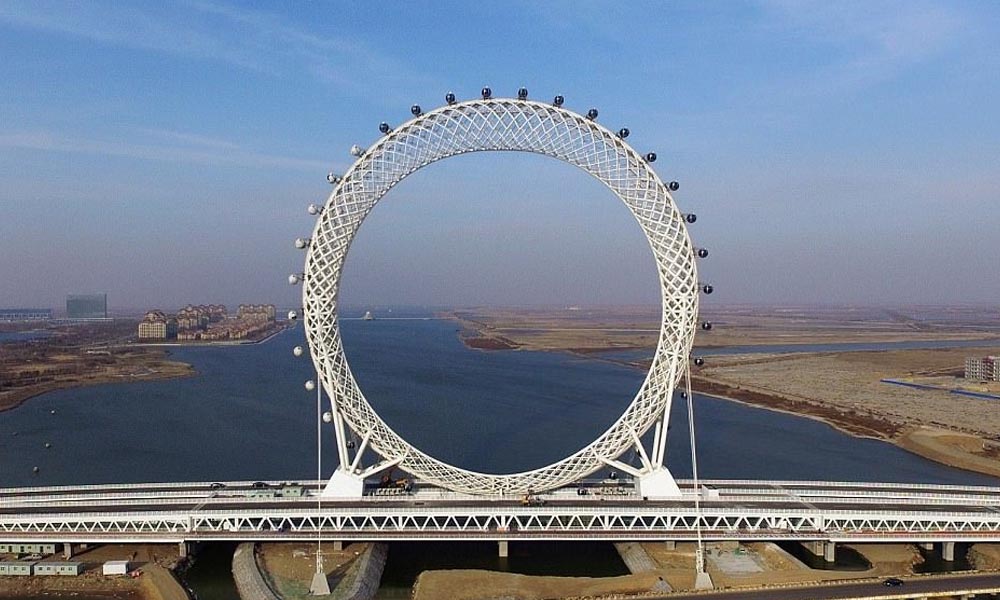 In China, 4,575 feet high ferrous wheel was opened to the public