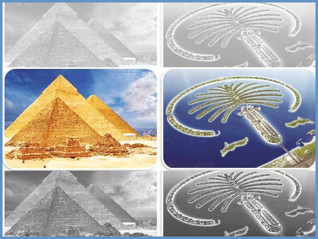 Ground crowns looks from space