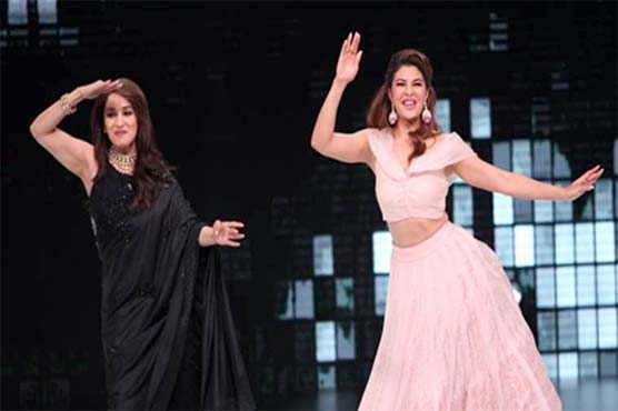 Jacqueline plays a two-third with Madhuri Dashshit