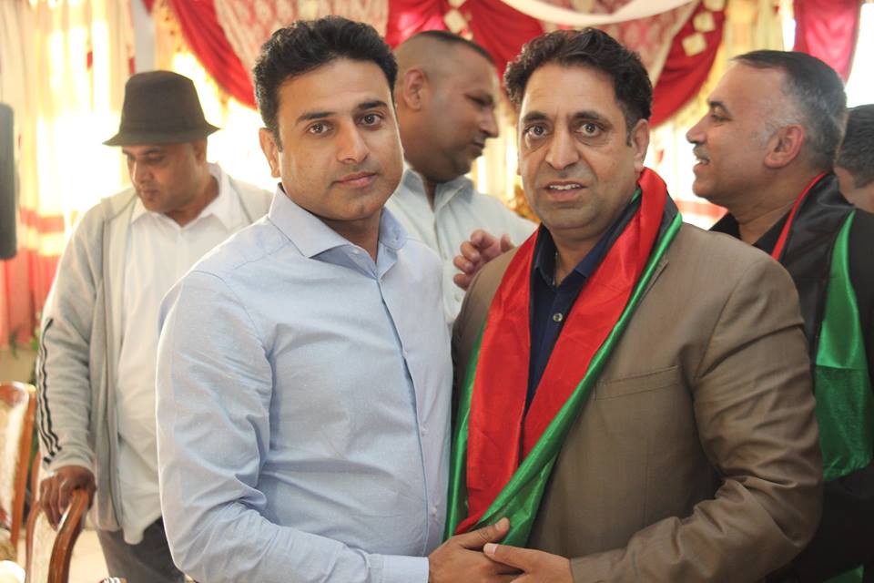 Haji, muzzamal, hussain, organized, an , dinner, in, honor, of  chaudhry, muhammad, razzaq, dhal, newly, elected, PRESIDENT, PPP, FRANCE