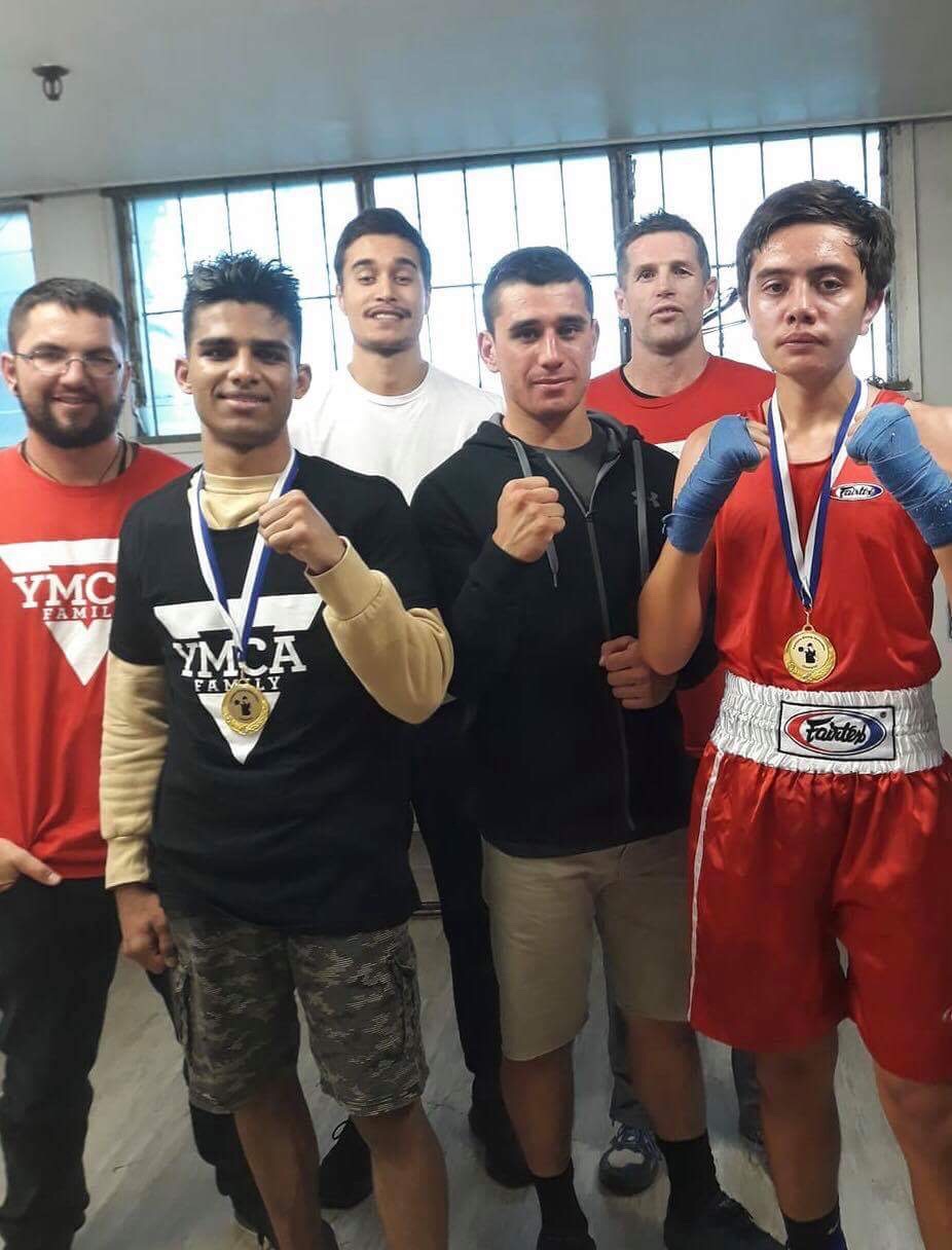 Former olympian boxer Rasheed Balouch youngest son Zaigham rasheed balouch wins hat-trick including four competitions in single day in New zealand immature Boxing Contests