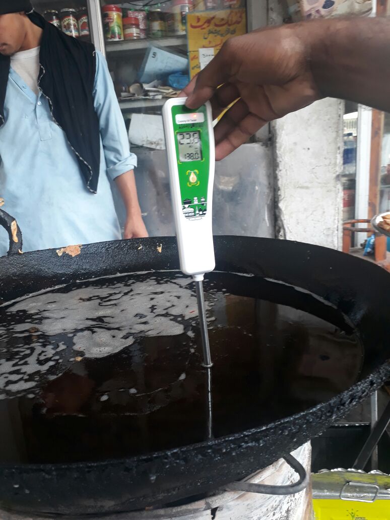 Rawalpindi cantt board food branch operation against non-standard cooking oils in cantt area Sadar Good look sweets and corner smosa centre