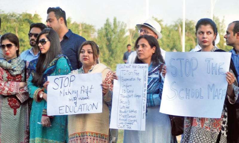 Private schools in Islamabad after getting immortal order from High Court children's parents started harassing for recovering fees