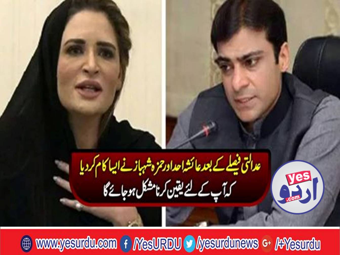 Hamza Shahbaz and his alleged wife Ayesha Ahad retracted all the cases against each other