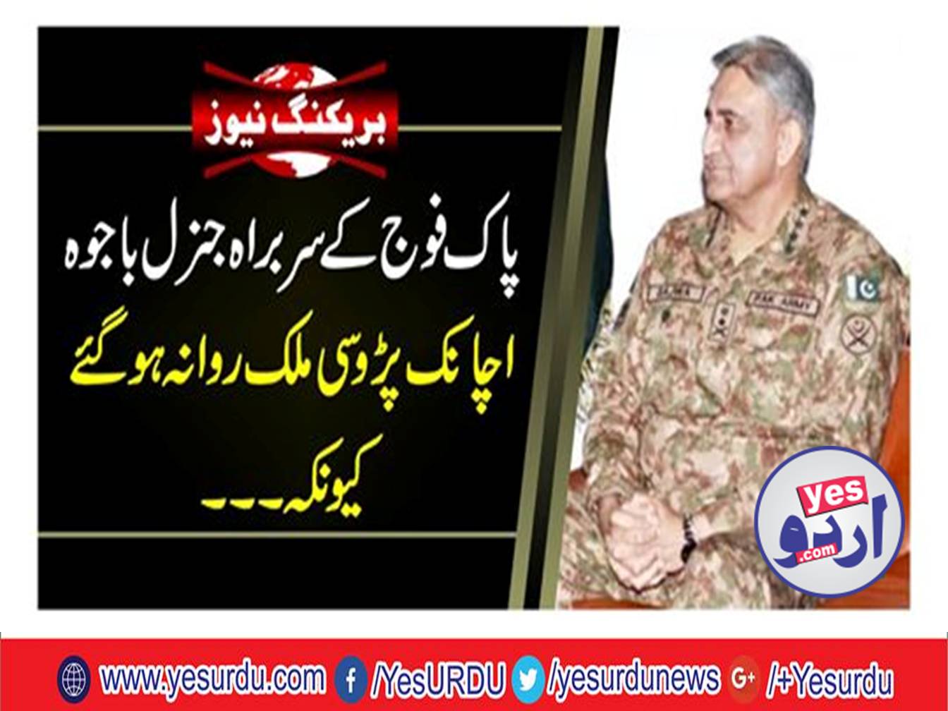 Army Chief General Qamar Javed Bajwa left to Afghanistan