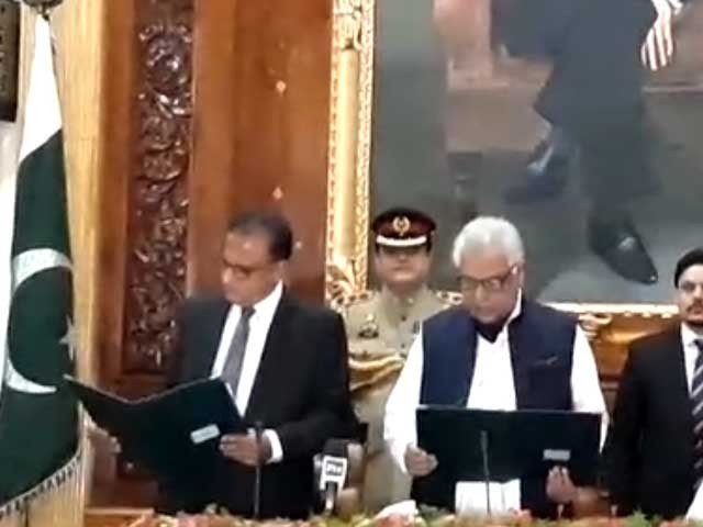 Deputy Chief Minister Khyber Pakhtunkhwa Justice (R) Dost Mohammad Khan took oath