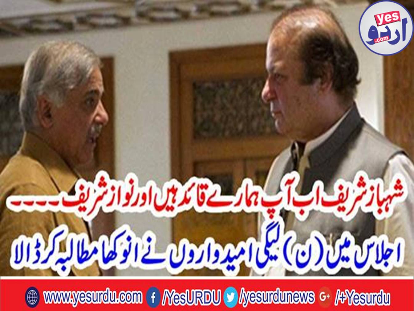 In the meeting PML N candidates made a unique demand