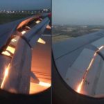 The flight of the Saudi Football team flashed