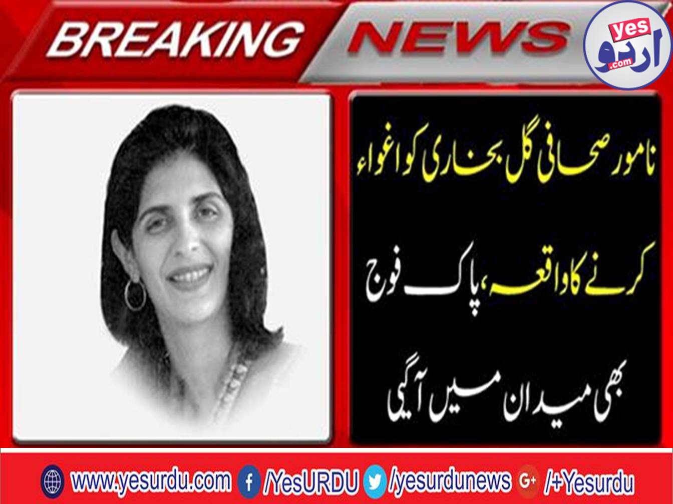 Eventually kidnapped journalist Gul Bukhari, army also came forward