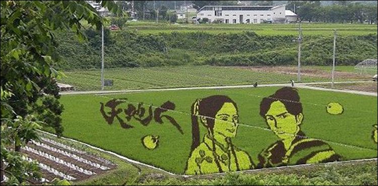 Painting like a masterpiece like rice