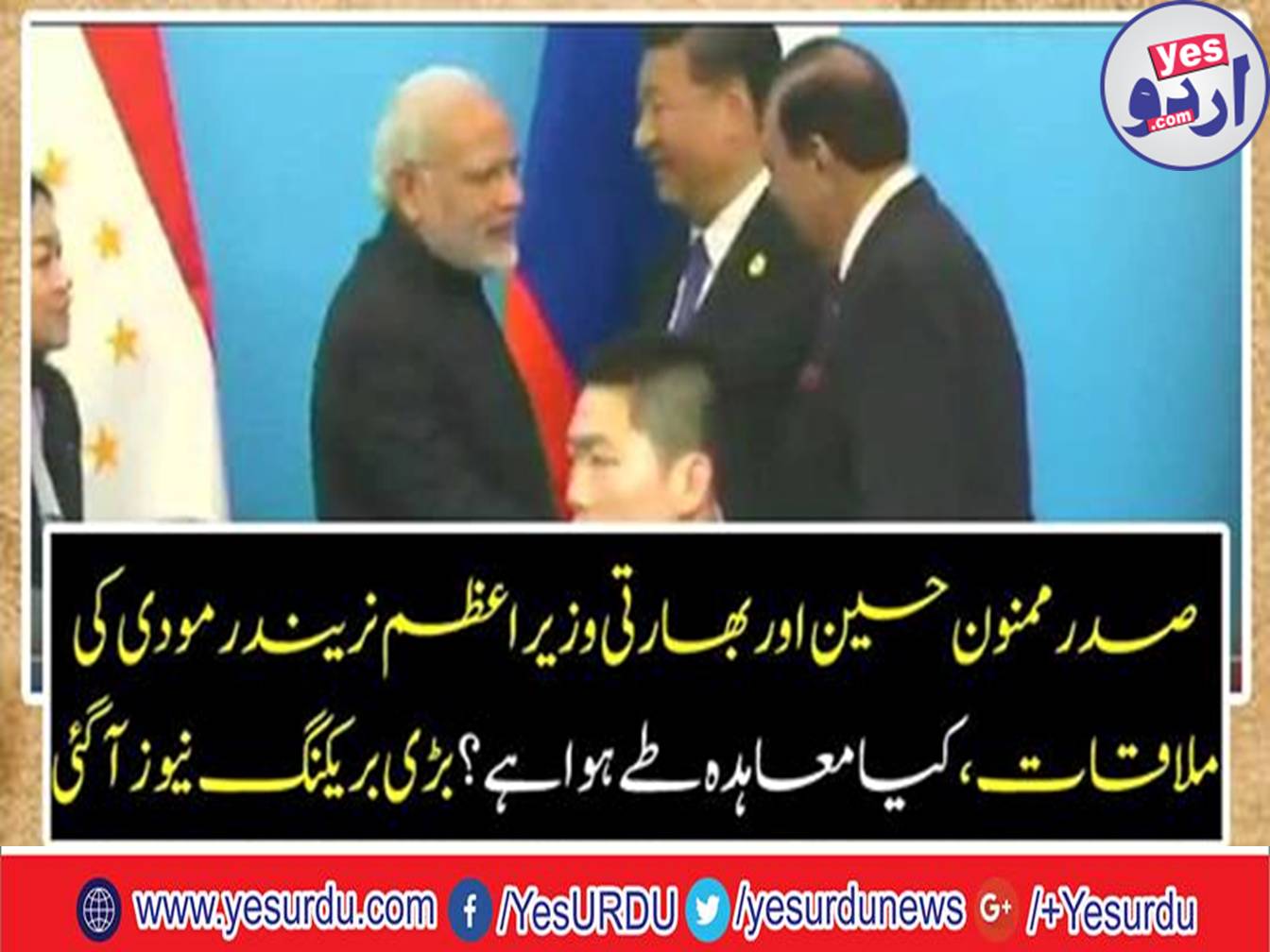 President Mamnoon Hussein and Indian Prime Minister Narendra Modi met