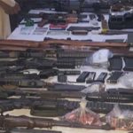 Police and Rangers' action in Karachi caught hold of weapons