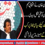 Imran Khan finalized the election campaign plan