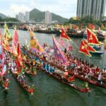 Interesting competition for women's annual dragon boot race in China