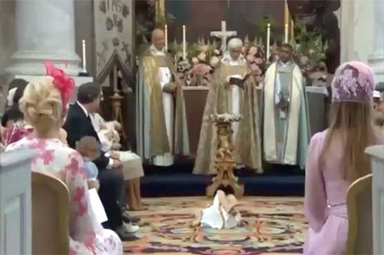 The daughter of Sweden's princess kept returning to the floor