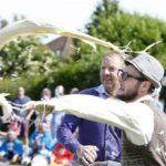 Around the pie-fighting competition in Britain arranged