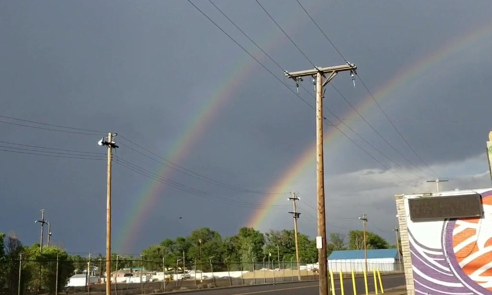 The colors of the American Empire were scattered