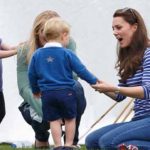 The British princess Kate kids were shown the polo match, Virus Pictures