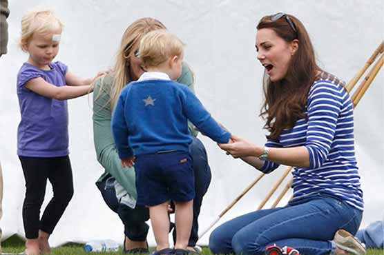 The British princess Kate kids were shown the polo match, Virus Pictures