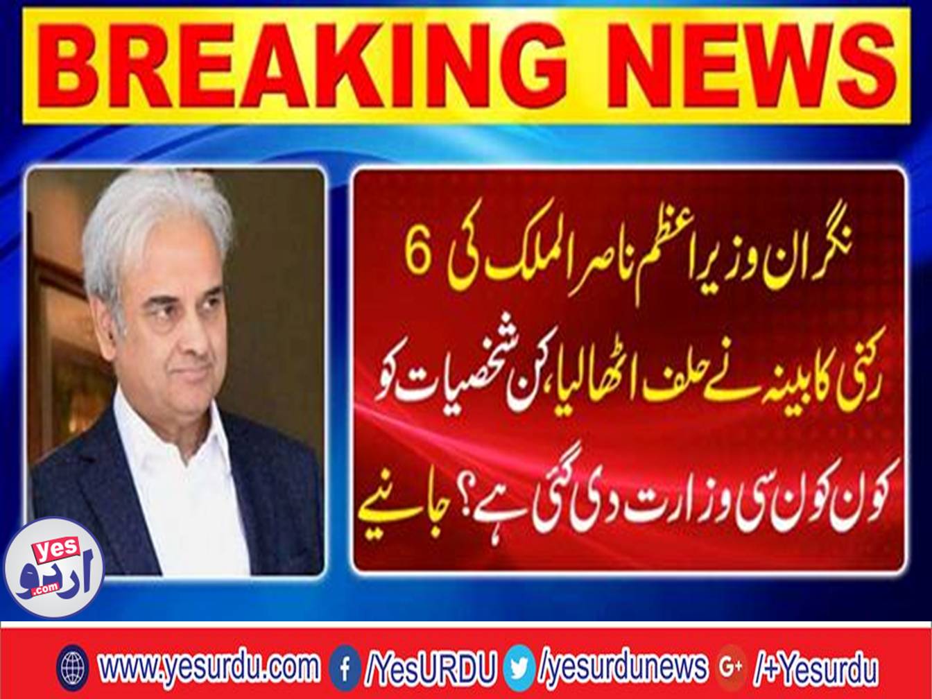 Justice (R) Nasir Ul Mulk 6-member federal cabinet took oath