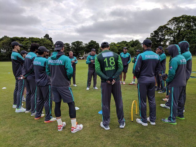 Practice before the National Cricket Team Scotland against T-Twenty20 matches