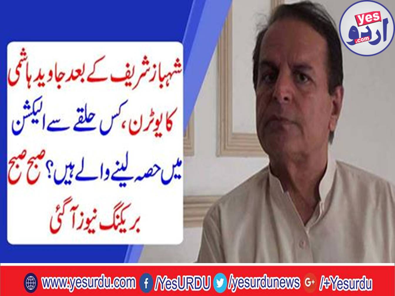 After Shahbaz Sharif, U-turn of Javed Hashimi