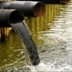 DHA heading on dirty sewage water leaving the ocean